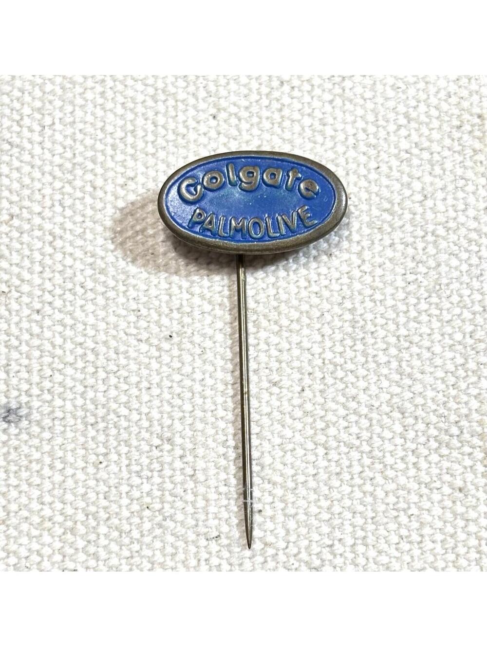 Vintage Colgate Palmolive Stick Pin Blue Enamel Corporate Advertising Promo 1940